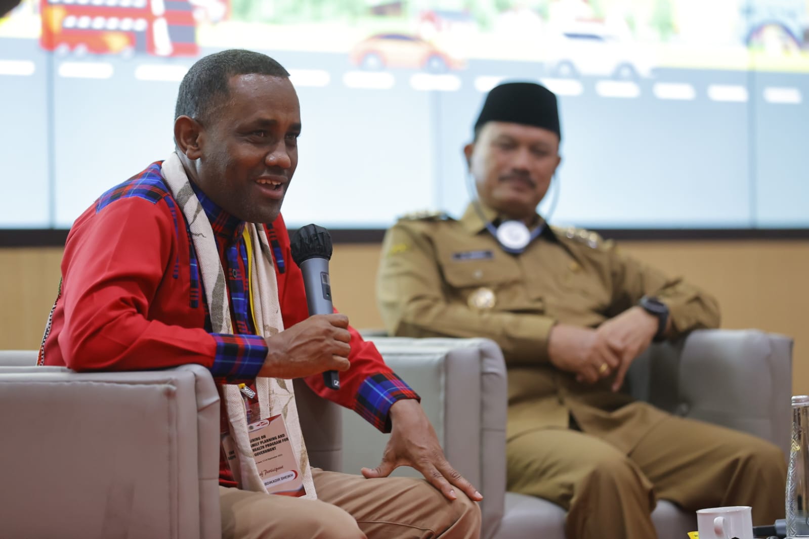 Foto 7 dari 9: Pemaparan Program Dikemas Talkshow, Diskusi dengan Delegasi Kenya-Bangladesh Berjalan Lebih Menarik