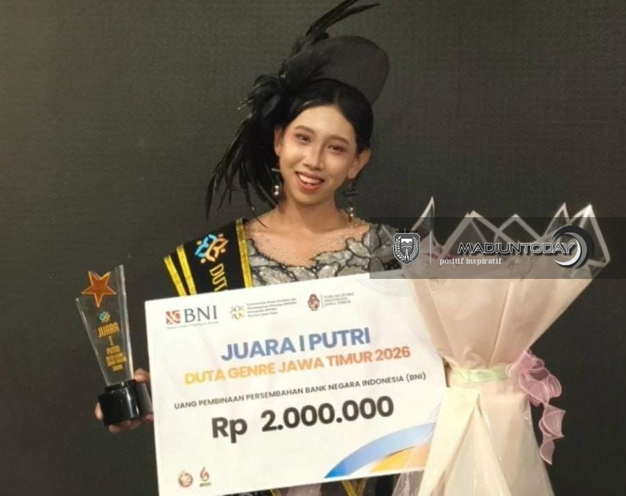 Foto 1 dari 3: Pahami Isu Remaja hingga Father Involvement, Keira Bawa Kota Madiun Juara 1 Duta Genre Jatim 2026