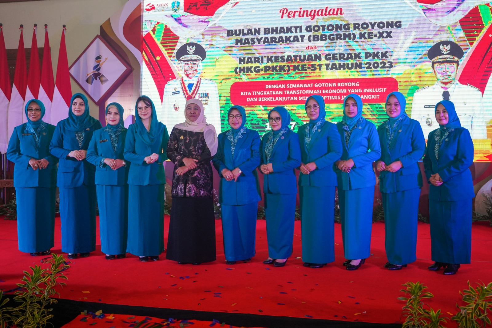 Foto 7 dari 7: Hadiri Puncak BBGRM dan HKG PKK, Wali Kota Maidi Siap Bersinergi Turunkan Stunting di Jawa Timur