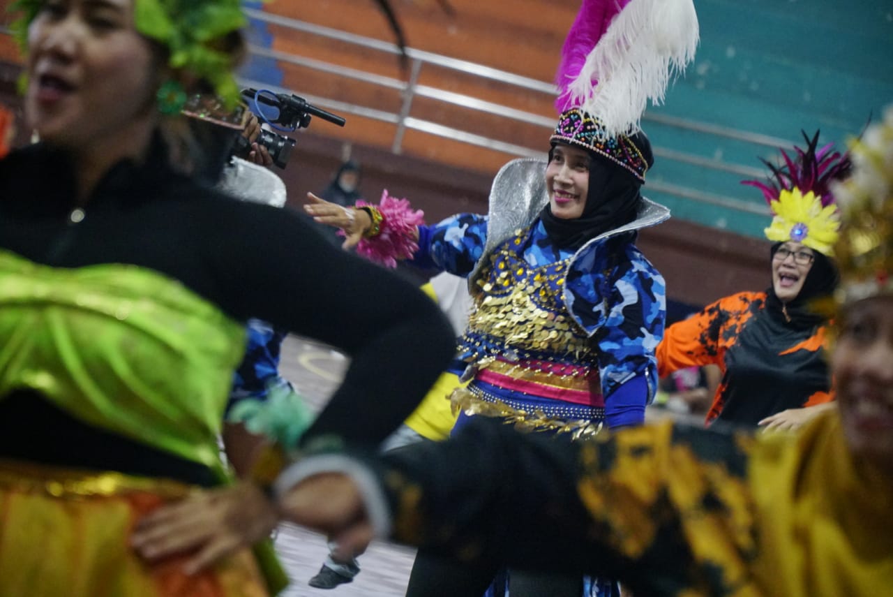 Foto 8 dari 10: Meriah! Madiun Aerobic Competition Jadi Ajang Sehat Sekaligus Gali Potensi