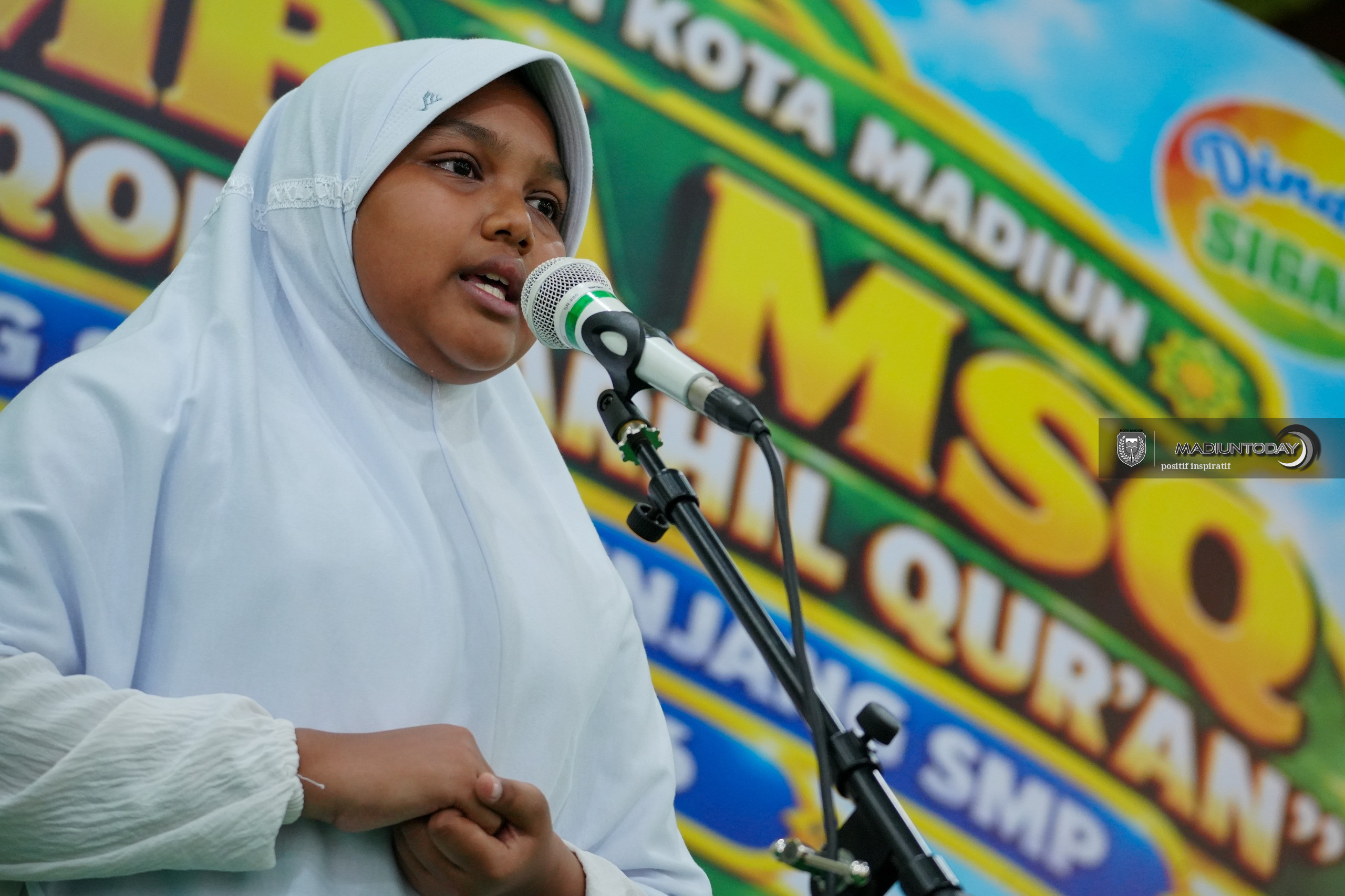 Foto 12 dari 18: Tiga Siswa Satu Tim, Adu Hafalan hingga Pemahaman Al-Quran di Final MSQ Kota Madiun