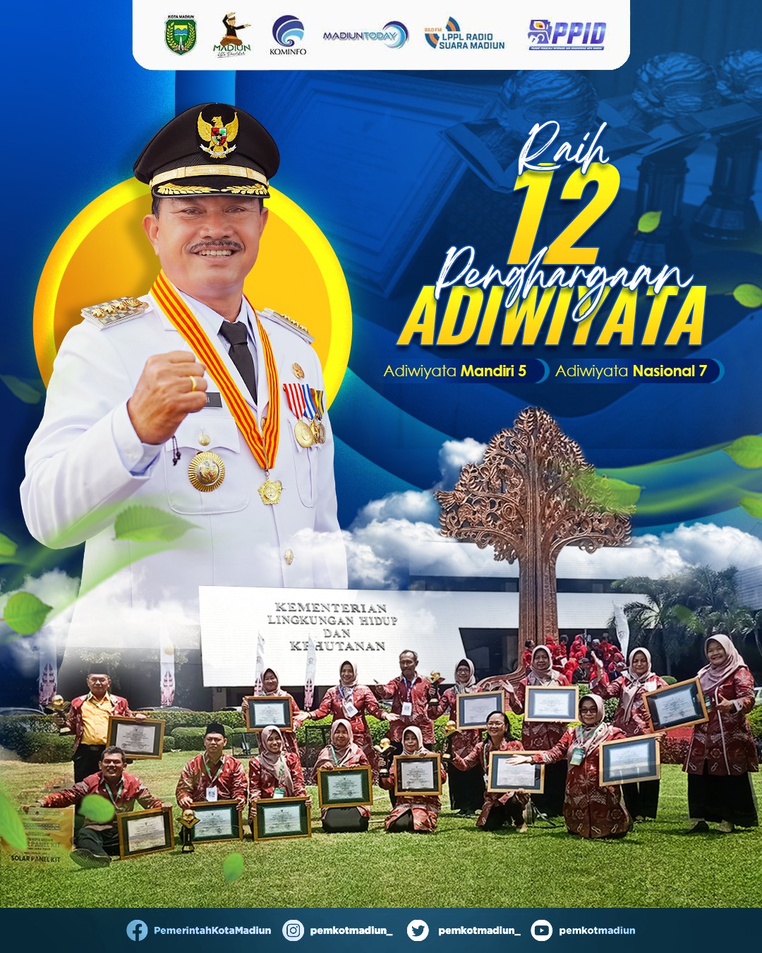 Terbanyak se-Jatim, 12 Sekolah di Kota Madium Raih Adiwiyata Mandiri dan Nasional, SMPN 14 Masuk 20 Terbaik Nasional