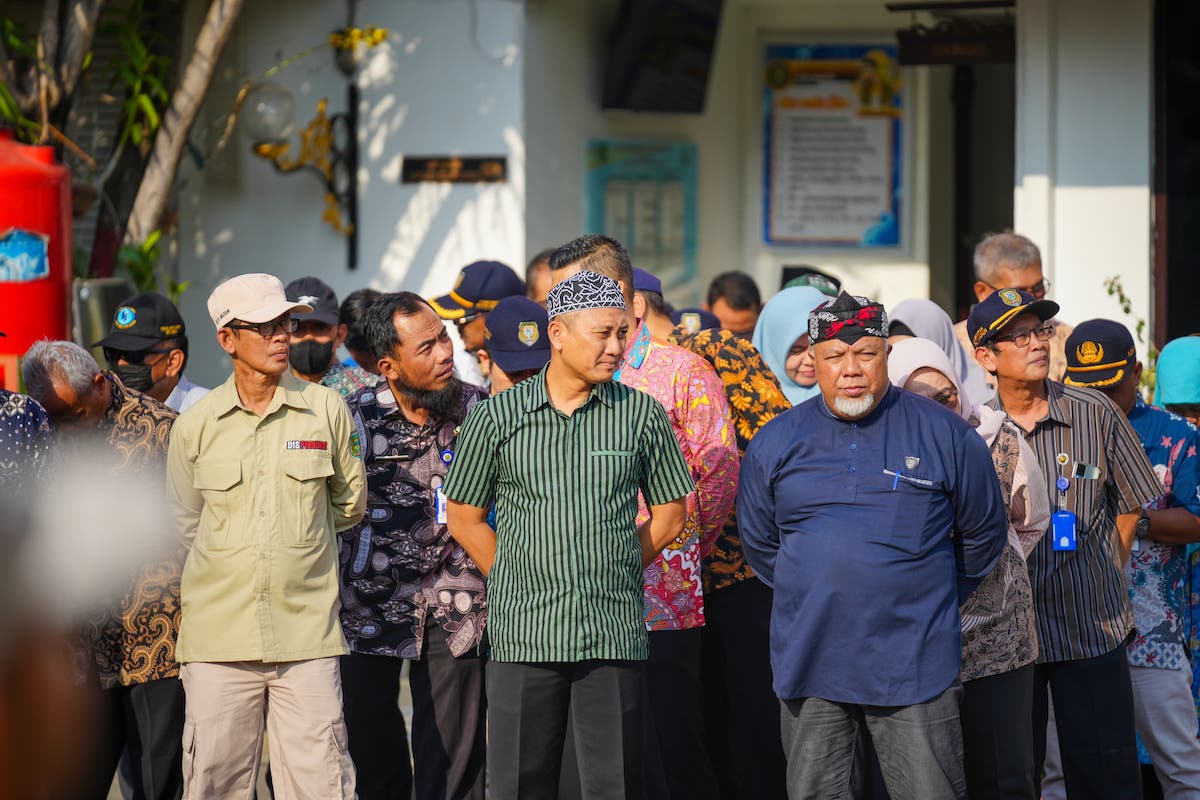 Foto 7 dari 8: Wali Kota Maidi Pimpin Apel Jelang Kunjungan Delegasi Kenya dan Bangladesh