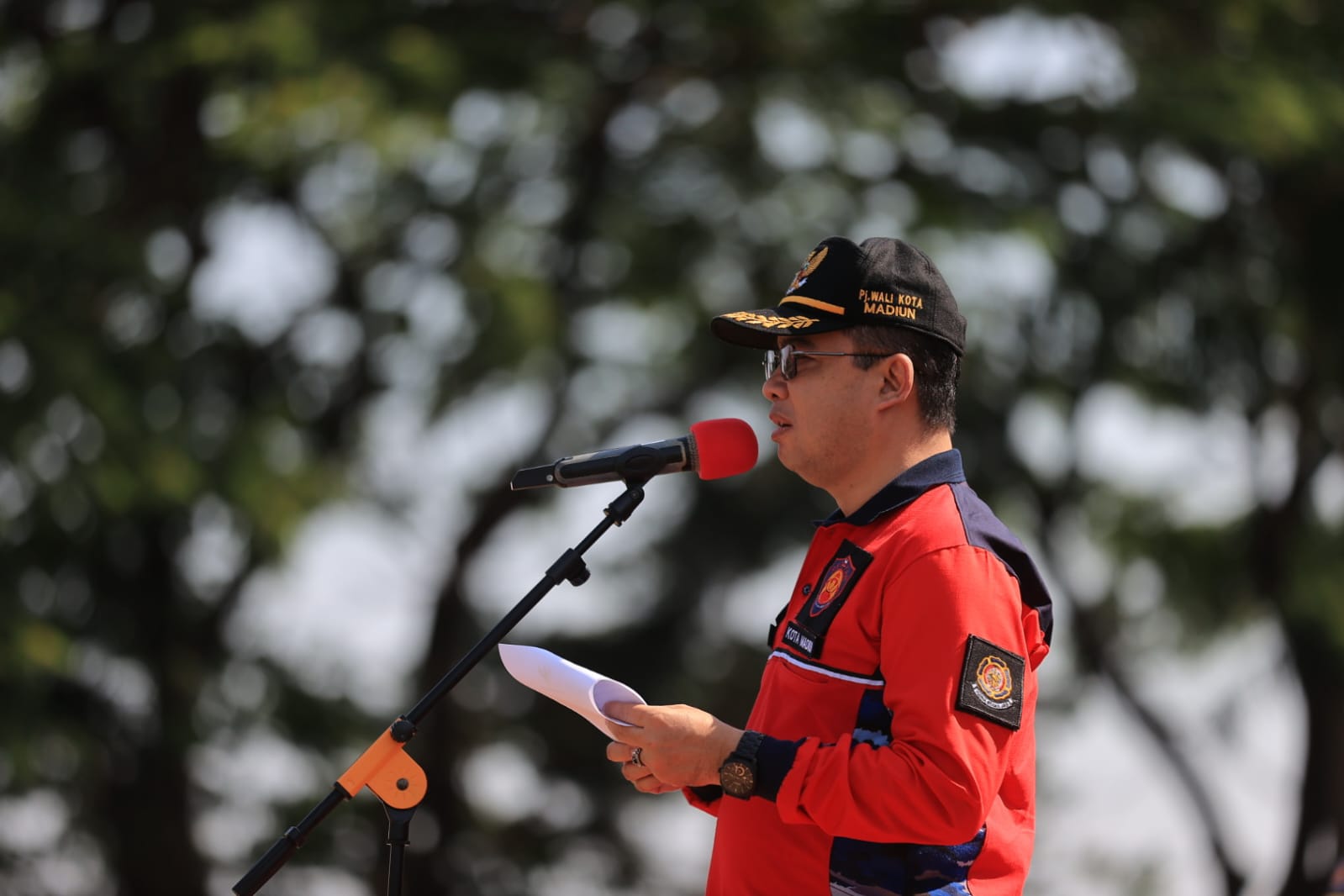 Foto 4 dari 9: Antisipasi Kebakaran, Pj Wali Kota Buka Pelatihan dan Simulasi Penanggulangan Kebakaran