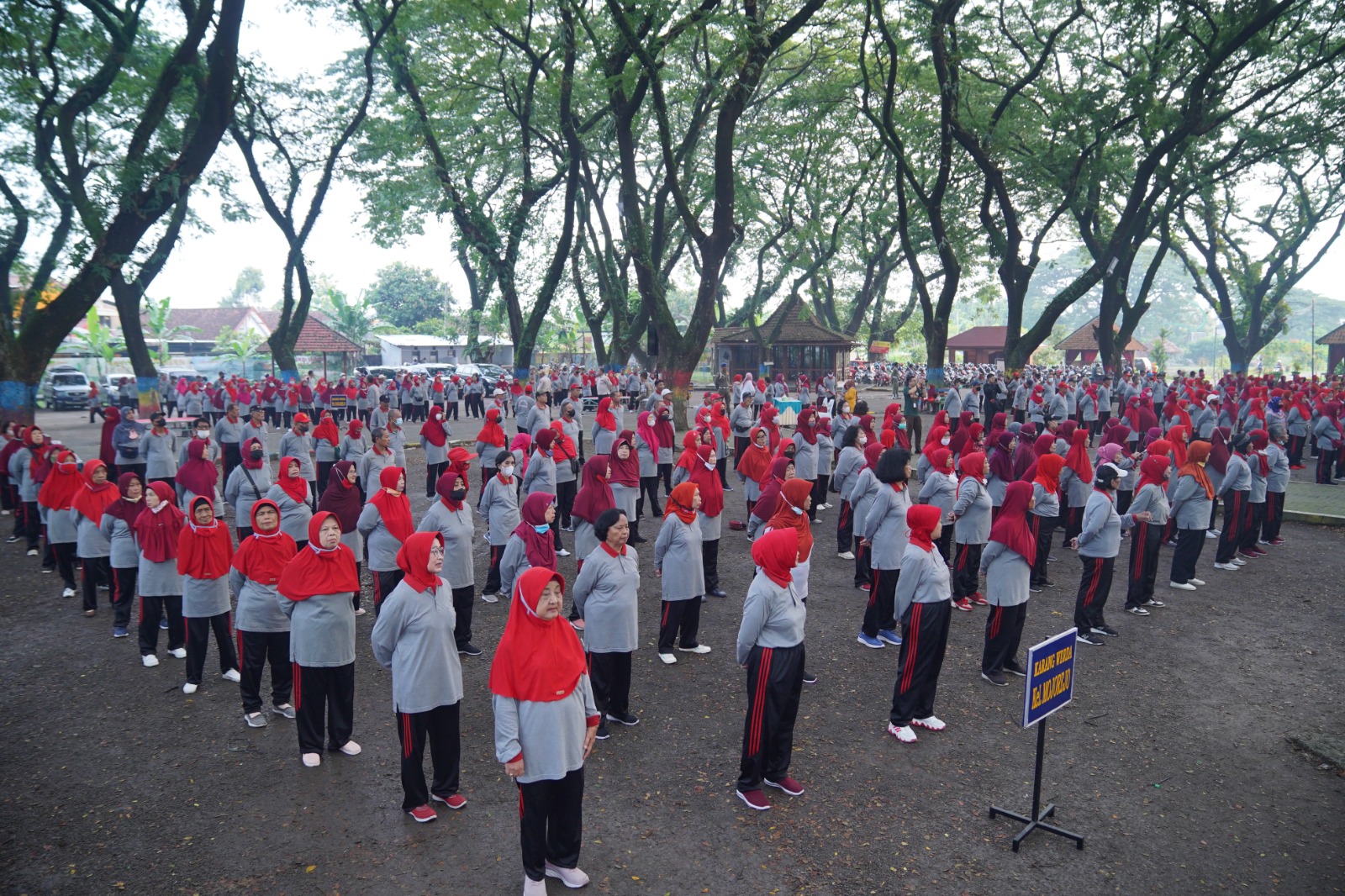 Foto 7 dari 10: Gelar Senam Lansia, Wali Kota Sosialisasikan Program Laptop Gratis