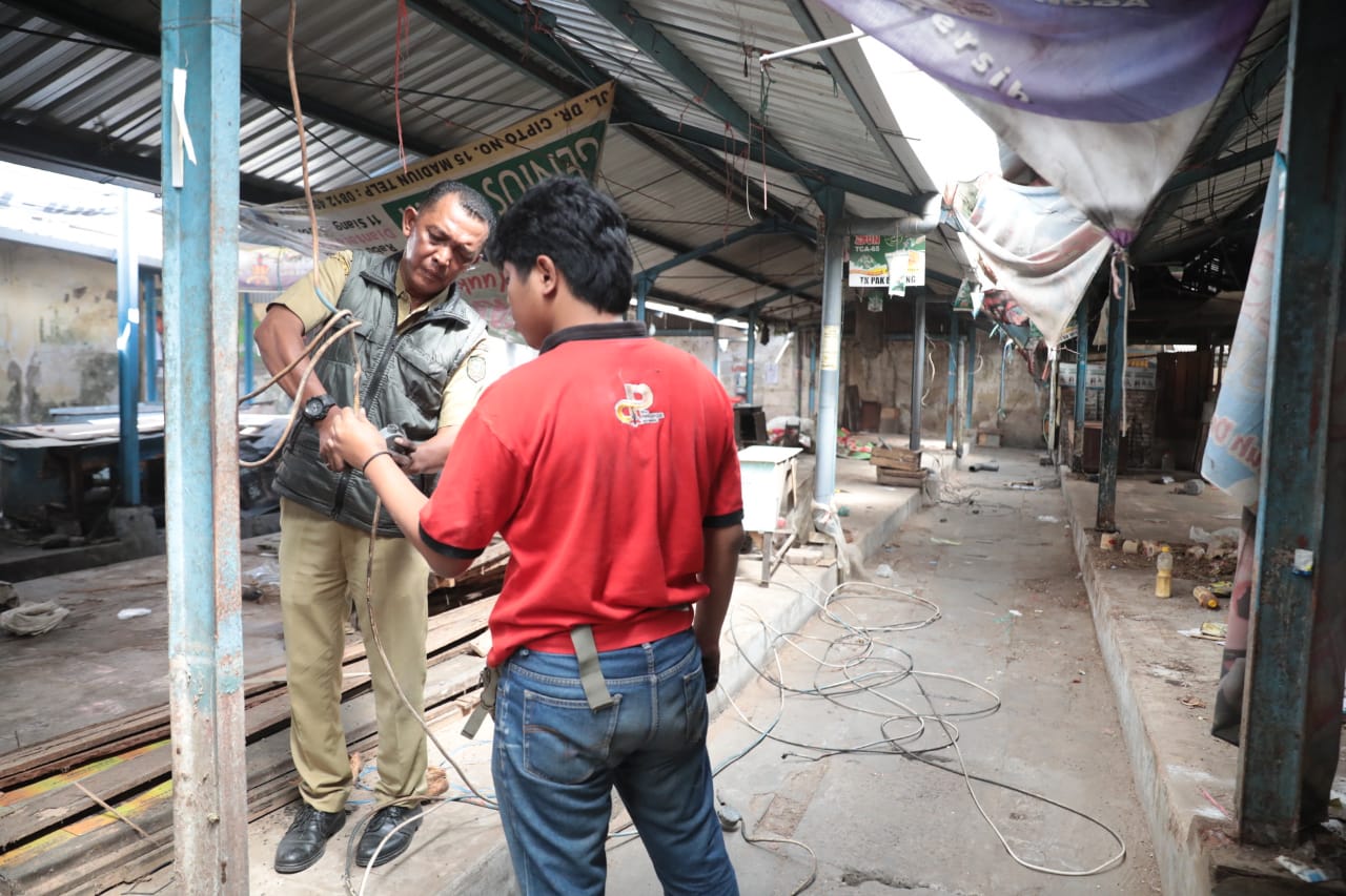 Foto 1 dari 9: Pasar Kawak Mulai Dibangun, Dinas Perdagangan Fasilitasi Kebutuhan Pedagang Di Area Relokasi