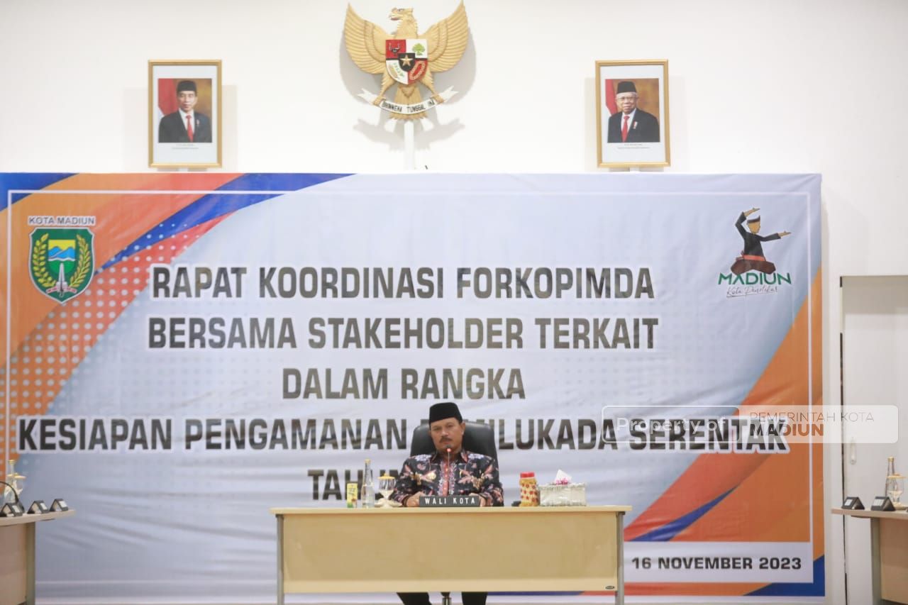 Rakor Forkopimda Bahas Pemilu 2024, Wali Kota Tegaskan Aman Itu Mahal