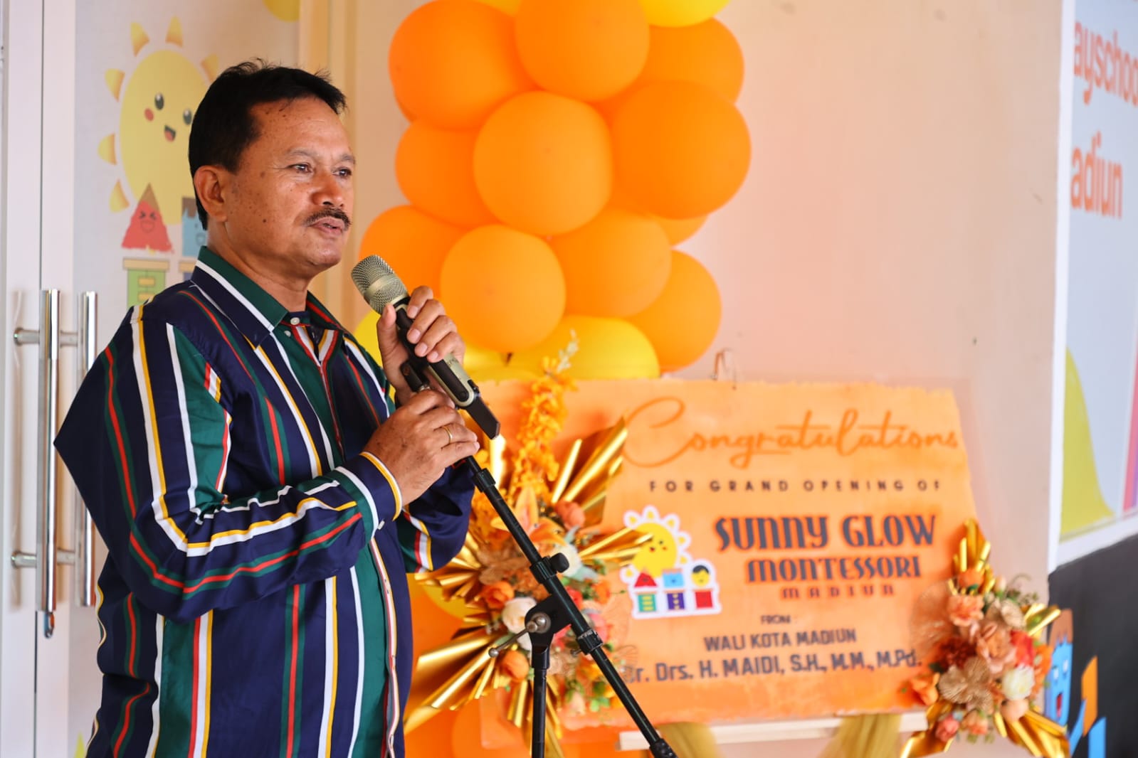 Foto 1 dari 9: Turut Resmikan Sunny Glow Montessori, Wali Kota Harap Jadi Penyempurna Kualitas Pendidikan Di Kota Madiun