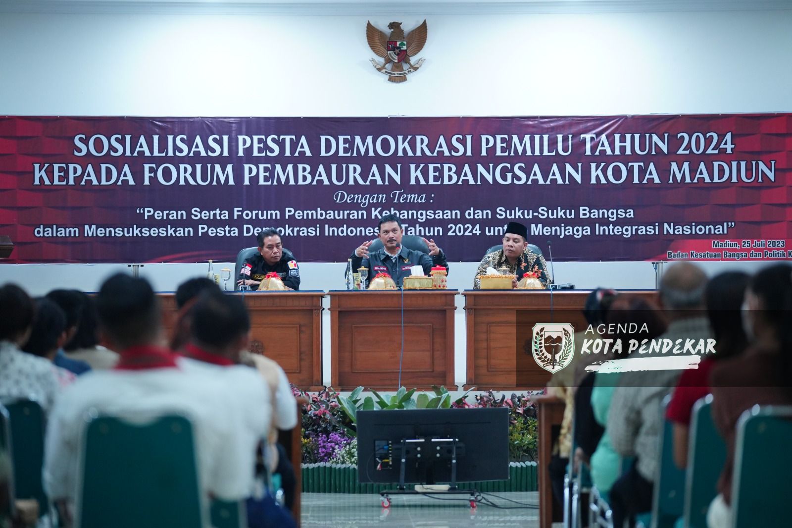 Jadi Narasumber Sosialisasi Pesta Demokrasi Pemilu 2024, Wali Kota: Harus Jadi Pemilih Cerdas