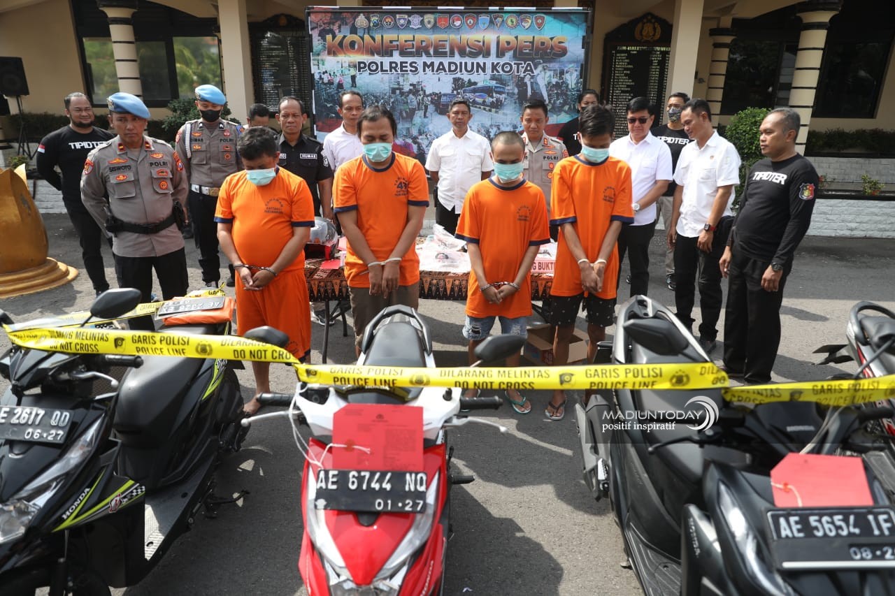 Butuh Modal Buat Angkringan, Tiga Pria Diamankan Polisi Akibat Nekat Curi Motor