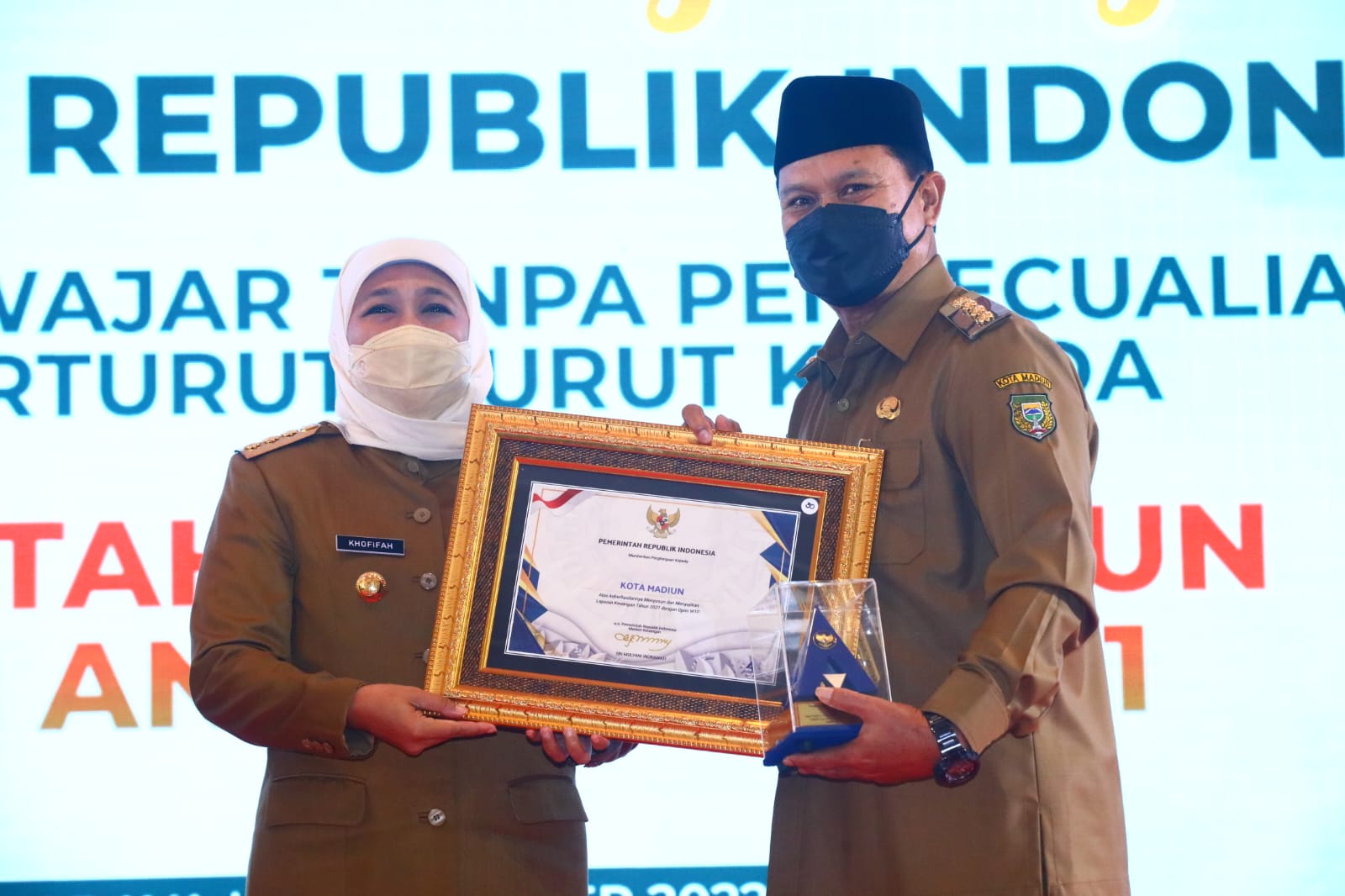 Foto 1 dari 2: 5 Kali Berturut-turut, Pemkot Madiun Raih Penghargaan WTP
