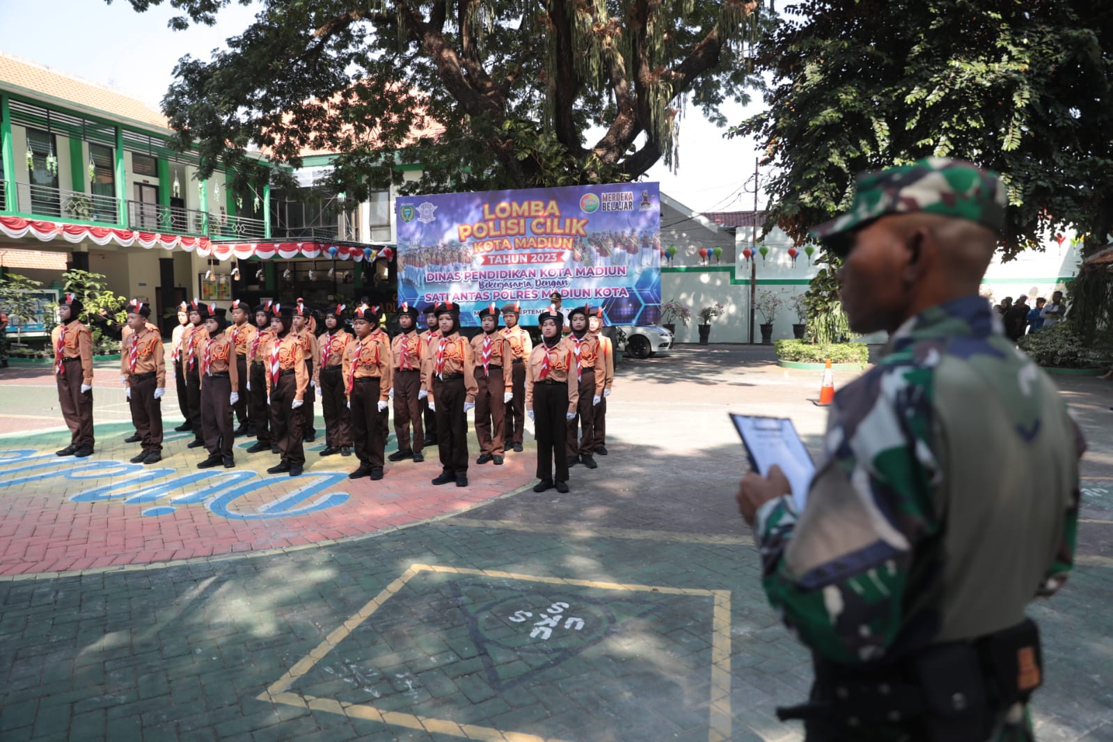 Foto 1 dari 13: Keluar Sebagai Juara Pertama, Regu Pocil dari Kartoharjo Berhak Maju Wakili Kota Madiun di Tingkat Provinsi