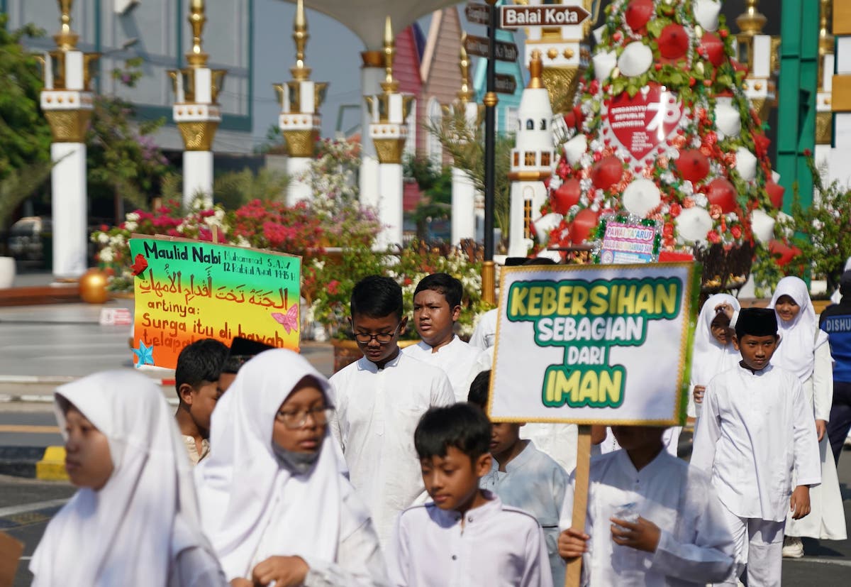 Foto 8 dari 9: Sebarkan Pesan Religi di Pawai Ta’aruf Safari Maulud Nabi