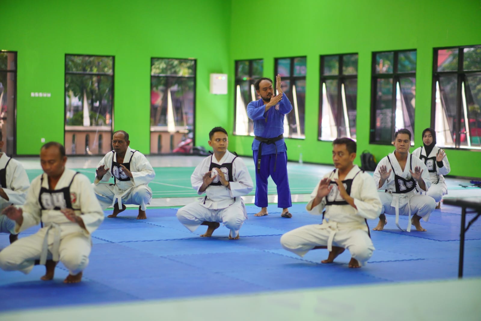Foto 6 dari 7: Ujian Bela Diri Polri