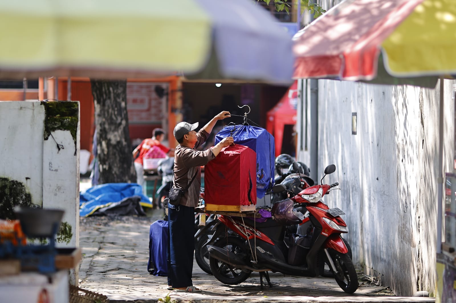 Foto 6 dari 9: Banyak Pengunjung Luar Kota, Pasar Burung Srijaya Buka Peluang Jadi Pasar Wisata