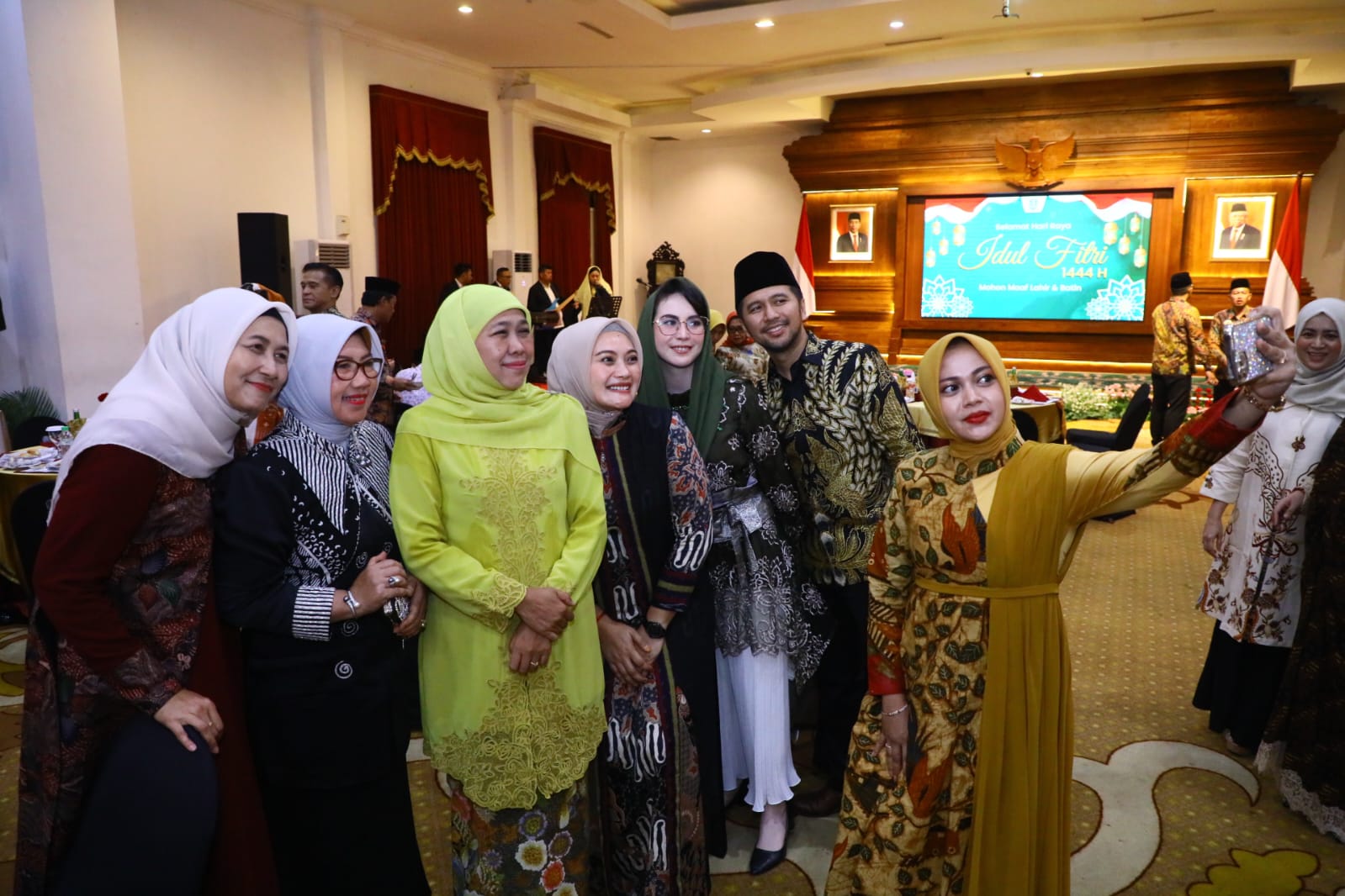 Foto 6 dari 7: Gubernur Khofifah Gelar Halal Bihalal, Wali Kota Turut Hadir Di Grahadi