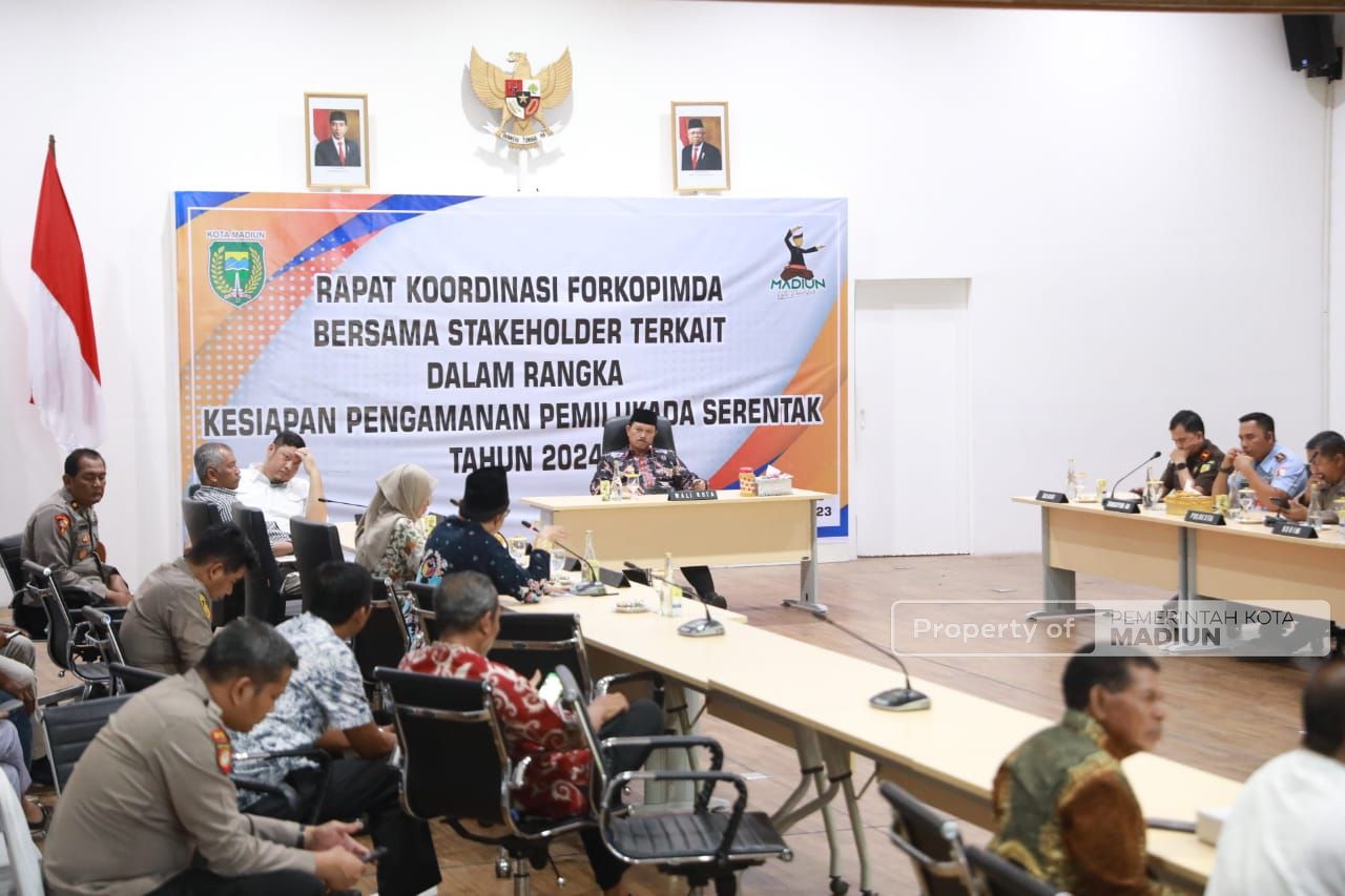 Foto 3 dari 12: Rakor Forkopimda Bahas Pemilu 2024, Wali Kota Tegaskan Aman Itu Mahal