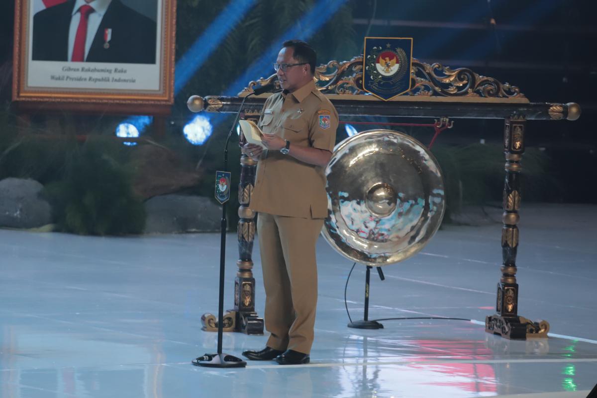Foto 2 dari 8: Hadiri Rakornas Pemerintah Pusat Dan Daerah, Pj Wali Kota Terima Arahan Presiden Prabowo