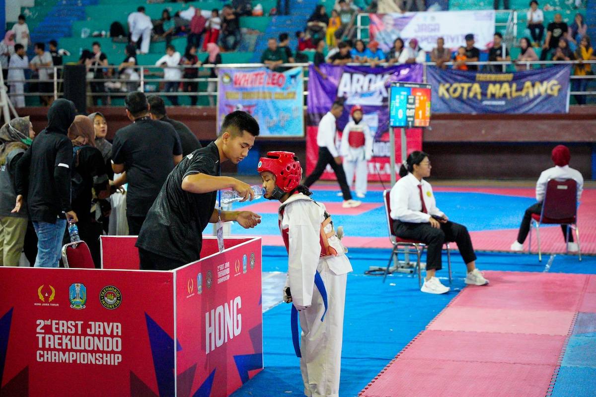 Foto 3 dari 9: Adu Teknik dan Skill Atlet Taekwondo di Kota Pendekar