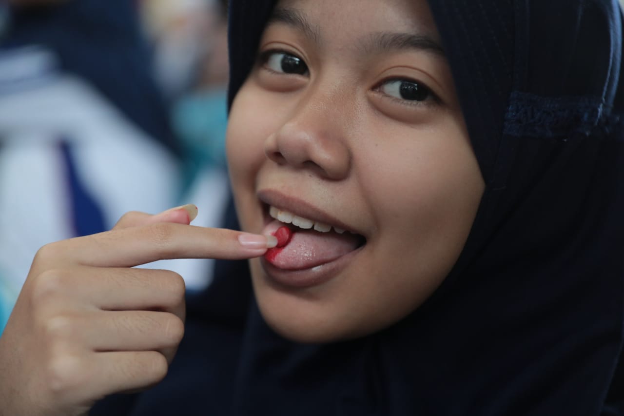 Foto 7 dari 12: Gerakan Aksi Bergizi di Sekolah Jadi Upaya Tekan Stunting dan Sosialisasi Kesehatan Pada Remaja
