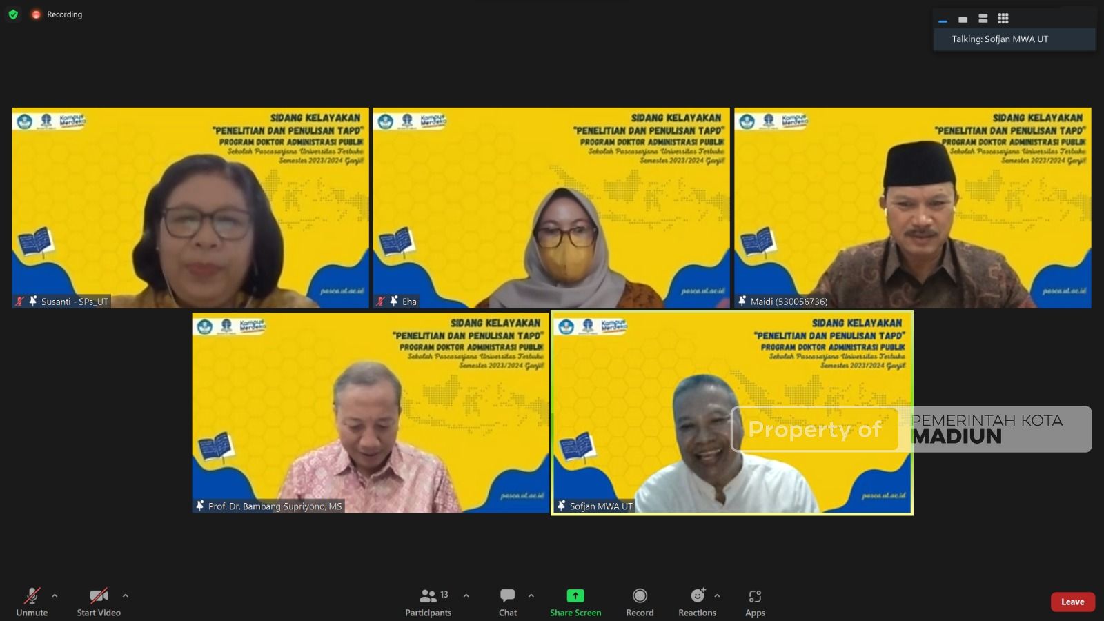Foto 1 dari 4: Sidang TAPD, Wali Kota Harap Penelitian Doktoral Jadi Acuan Smart City Indonesia