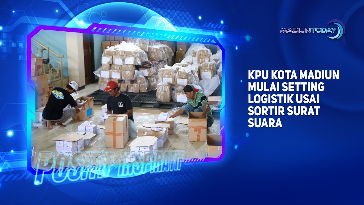 KPU Kota Madiun Mulai Setting Logistik Usai Sortir Surat Suara