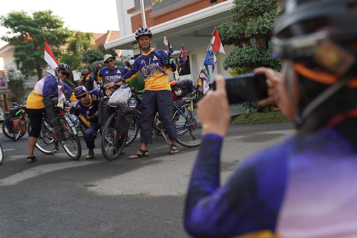Foto 4 dari 9: Gowes ke Kota Madiun, Komunitas Federal Solo Raya Terkesan dan Ingin Datang Lagi