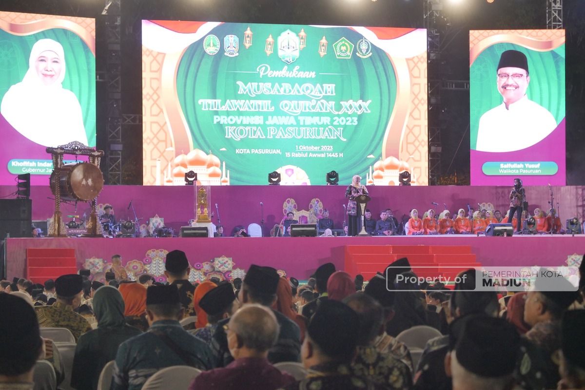 Foto 8 dari 9: Hadiri Pembukaan MTQ ke-30, Wali Kota Harap Kontingen Kota Madiun Berprestasi