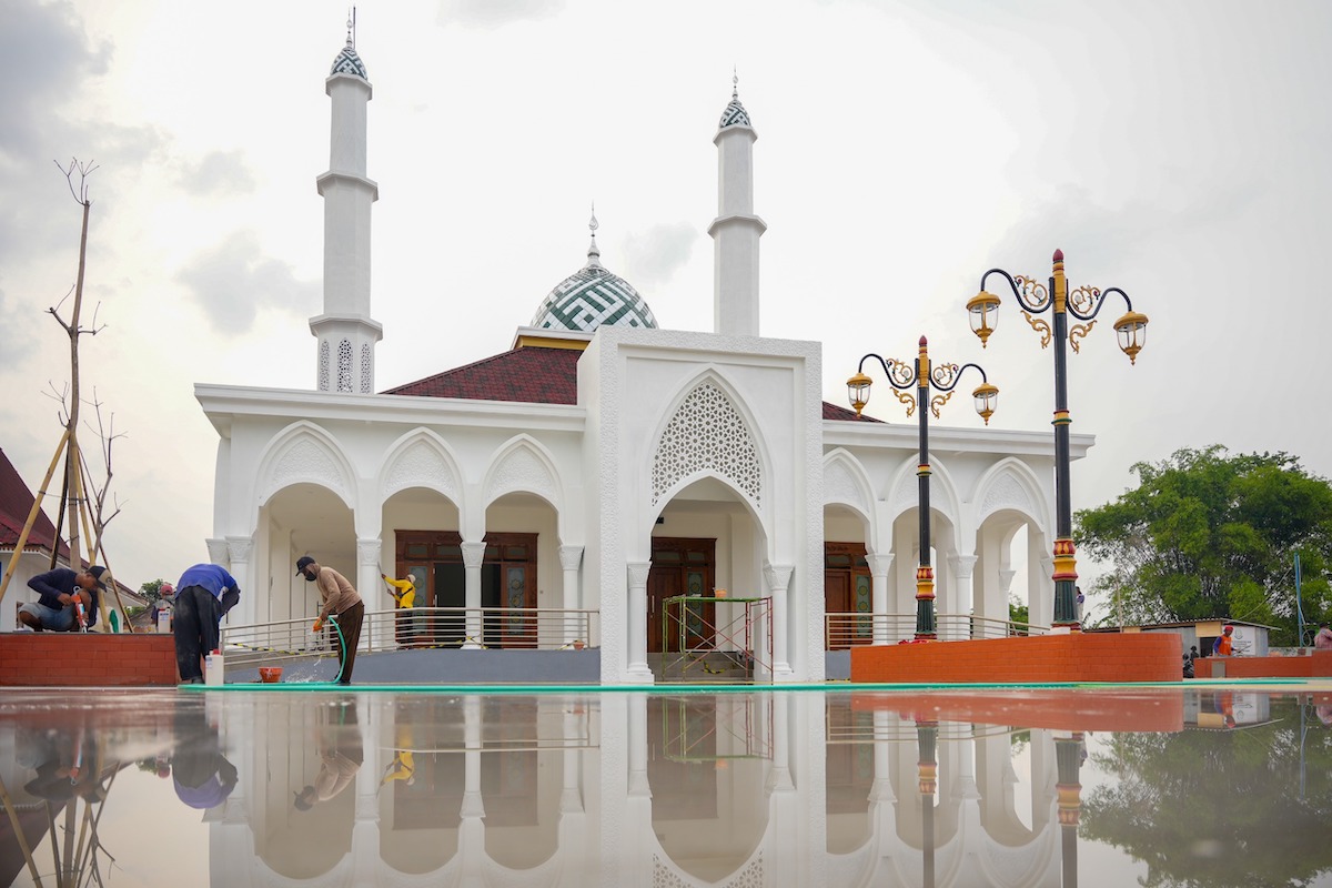 Foto 5 dari 9: Susul Bangunan Asrama, Pembangunan Masjid Pondok Lansia Juga Nyaris Selesai