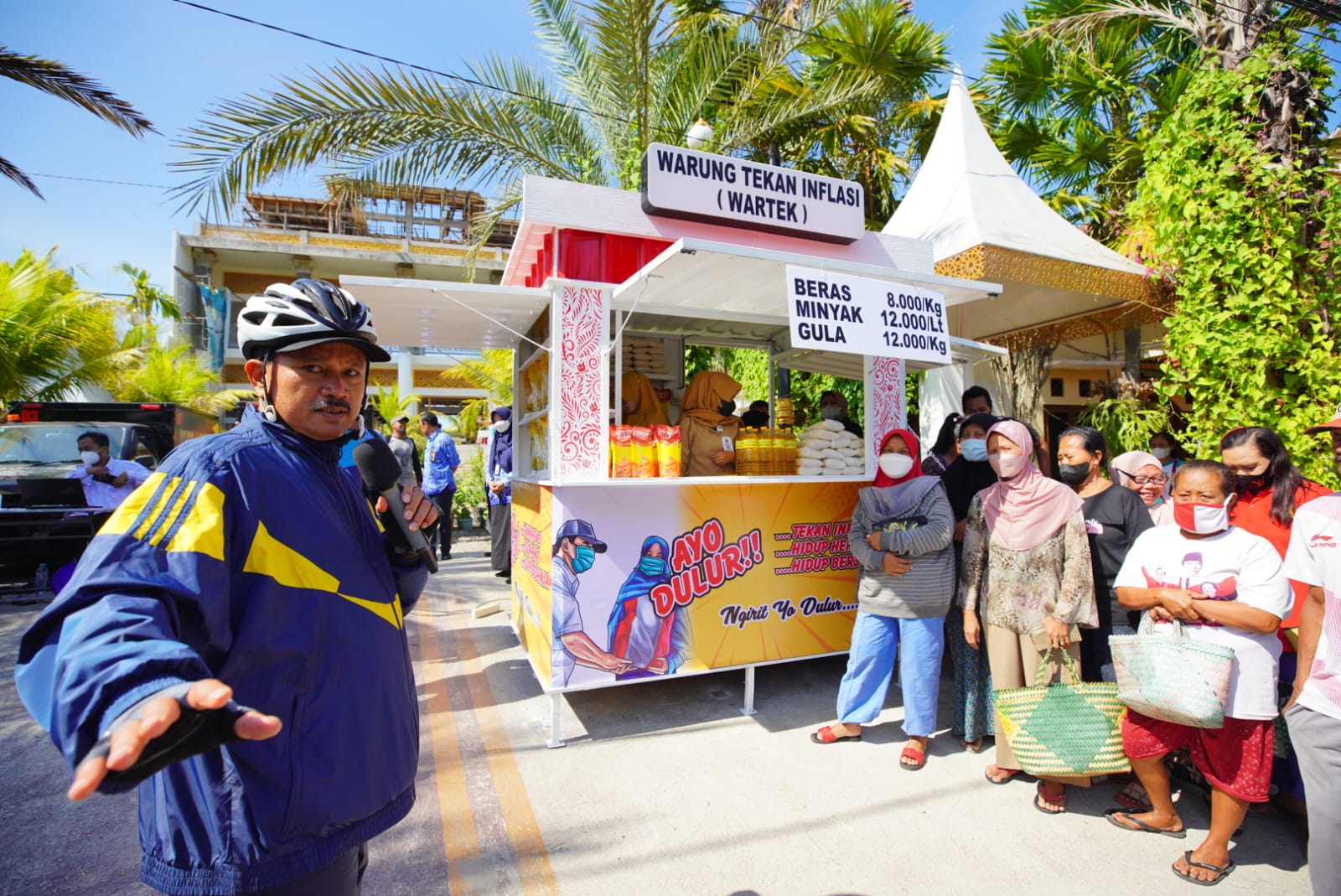 Buka Wartek Untuk Warga, Wali Kota Bantu Sediakan Sembako Murah Hingga Tekan Inflasi Di Kota Pendekar