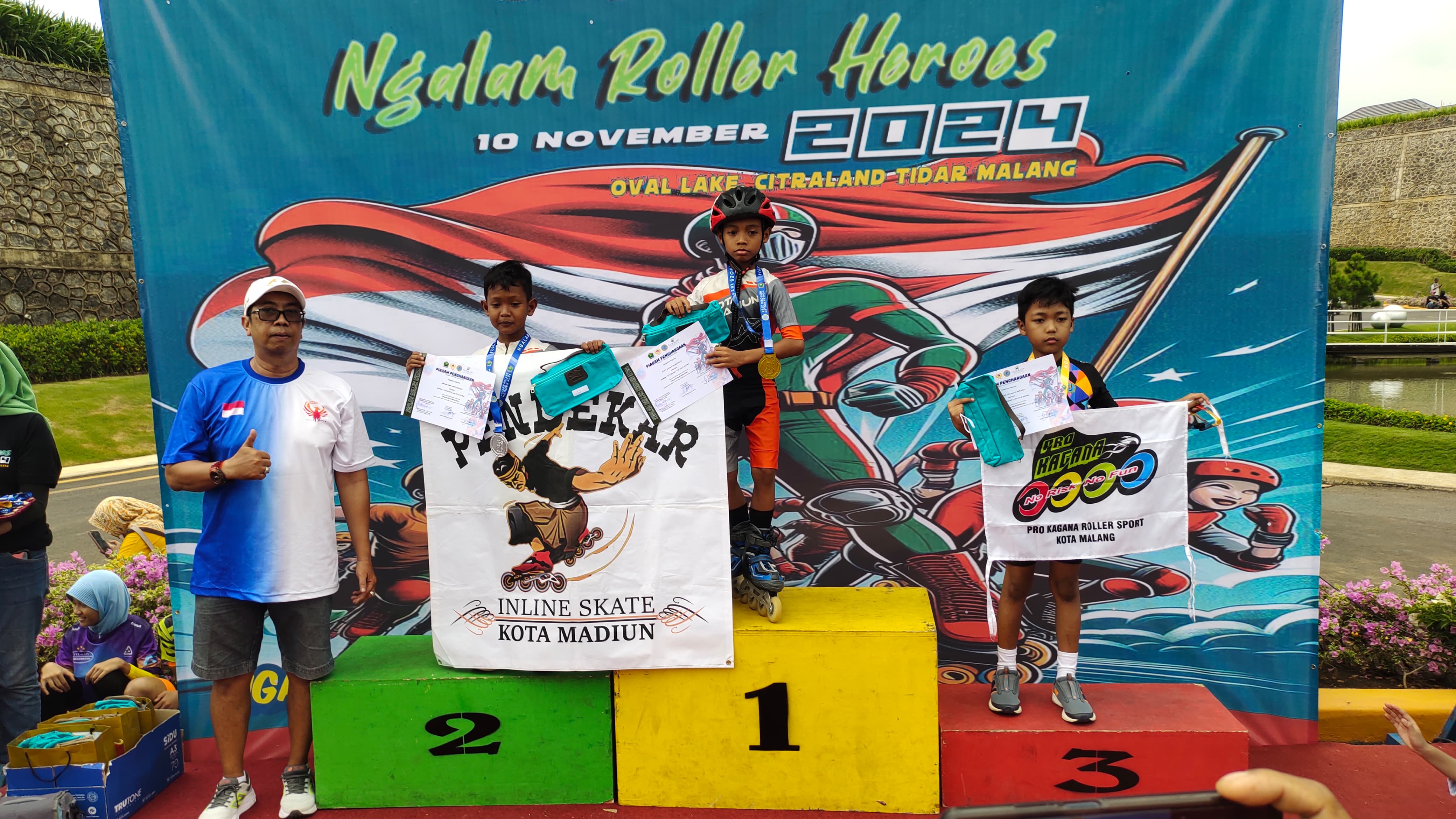 Foto 11 dari 16: 13 Atlet Perserosi Bawa Pulang Medali Emas di Ajang Ngalam Roller Heroes