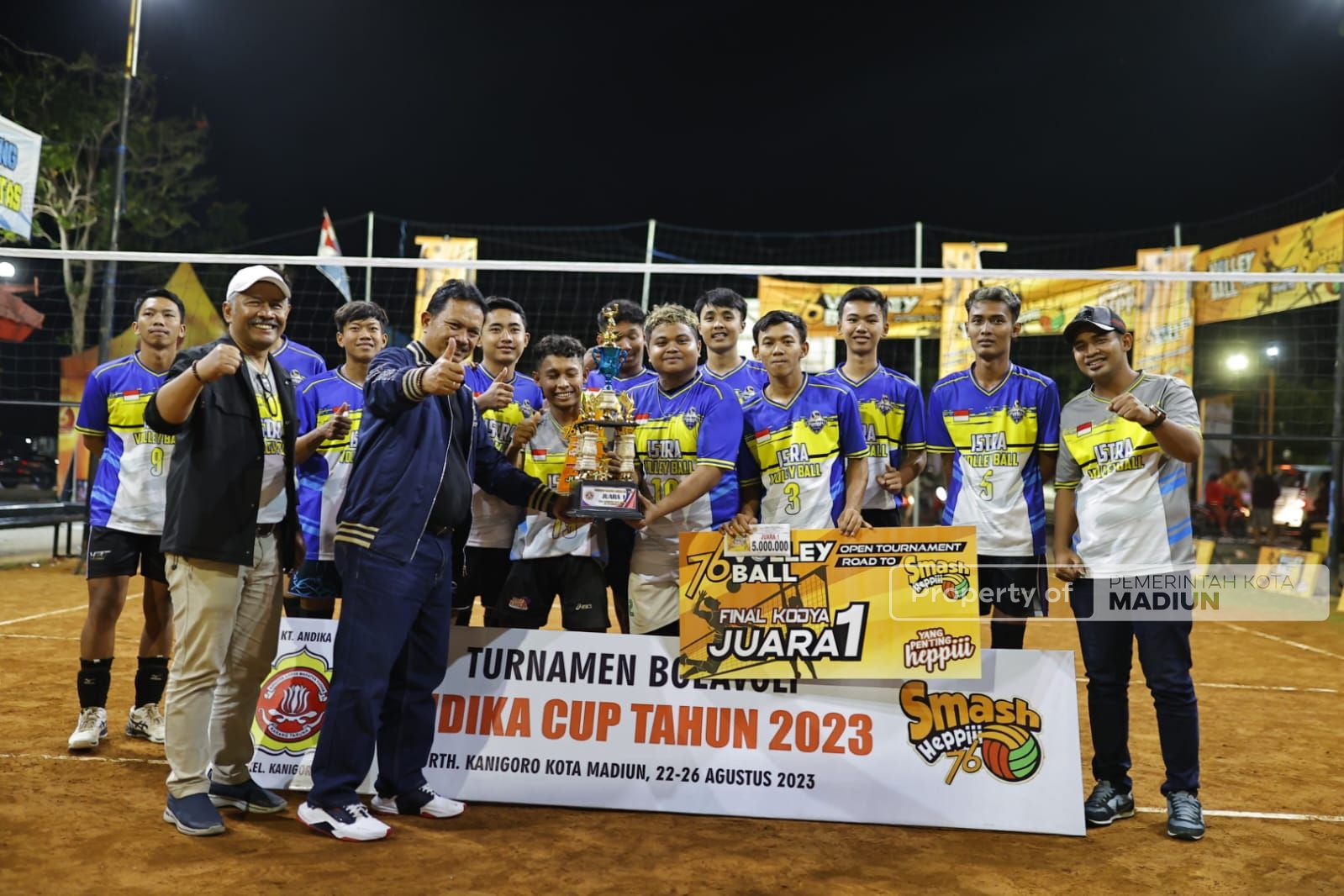 Foto utama berita: Turnamen Bola Voli Andika Cup Berikan Banyak Manfaat Positif, Wali Kota Apresiasi Hadirnya Kejuaraan