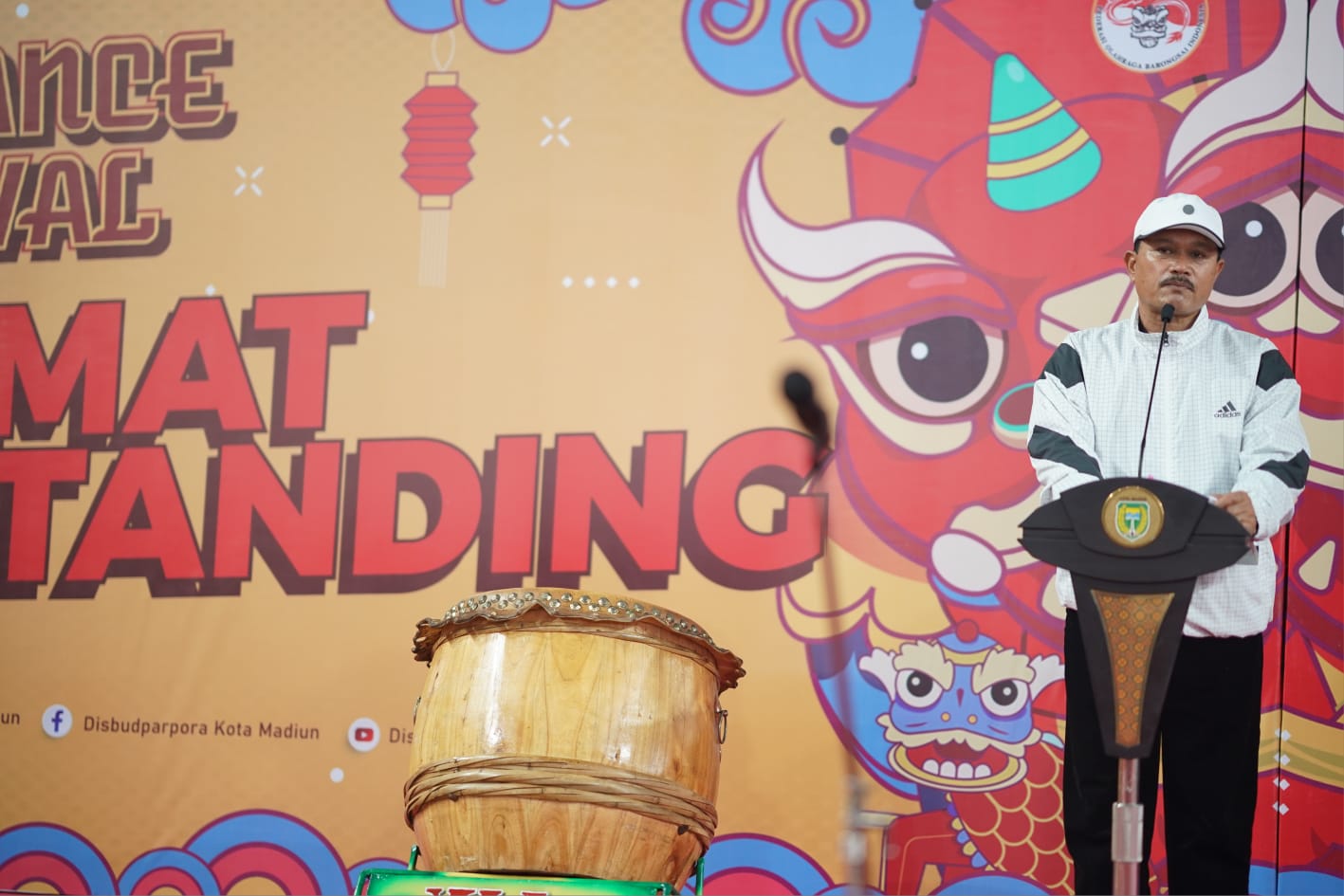 Foto 3 dari 10: Buka Lion Dance Festival Walikota Madiun Cup, Wali Kota Harap Peserta Junjung Sportivitas