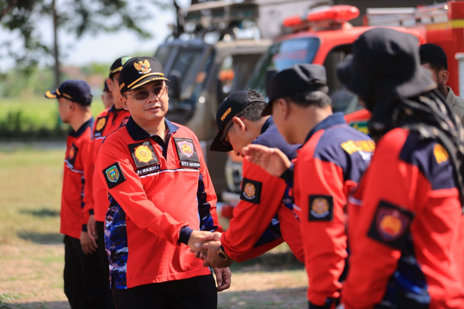 Foto 2 dari 9: Antisipasi Kebakaran, Pj Wali Kota Buka Pelatihan dan Simulasi Penanggulangan Kebakaran