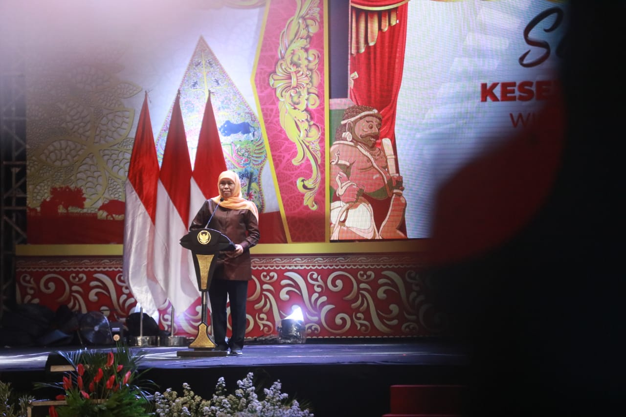 Foto 1 dari 19: Dampingi Gubernur Jatim, Wali Kota Hadiri Sapa Pilar Kesejahteraan Sosial