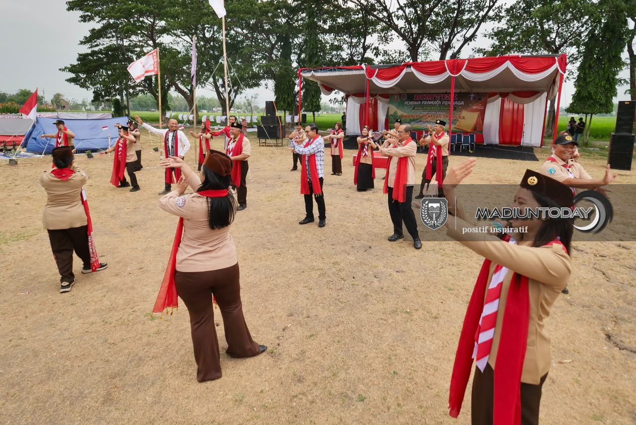 Foto 6 dari 15: Pramuka Prasiaga Perdana Digelar di Madiun, 200 Guru TK Dibekali Teknik Pembinaan Anak