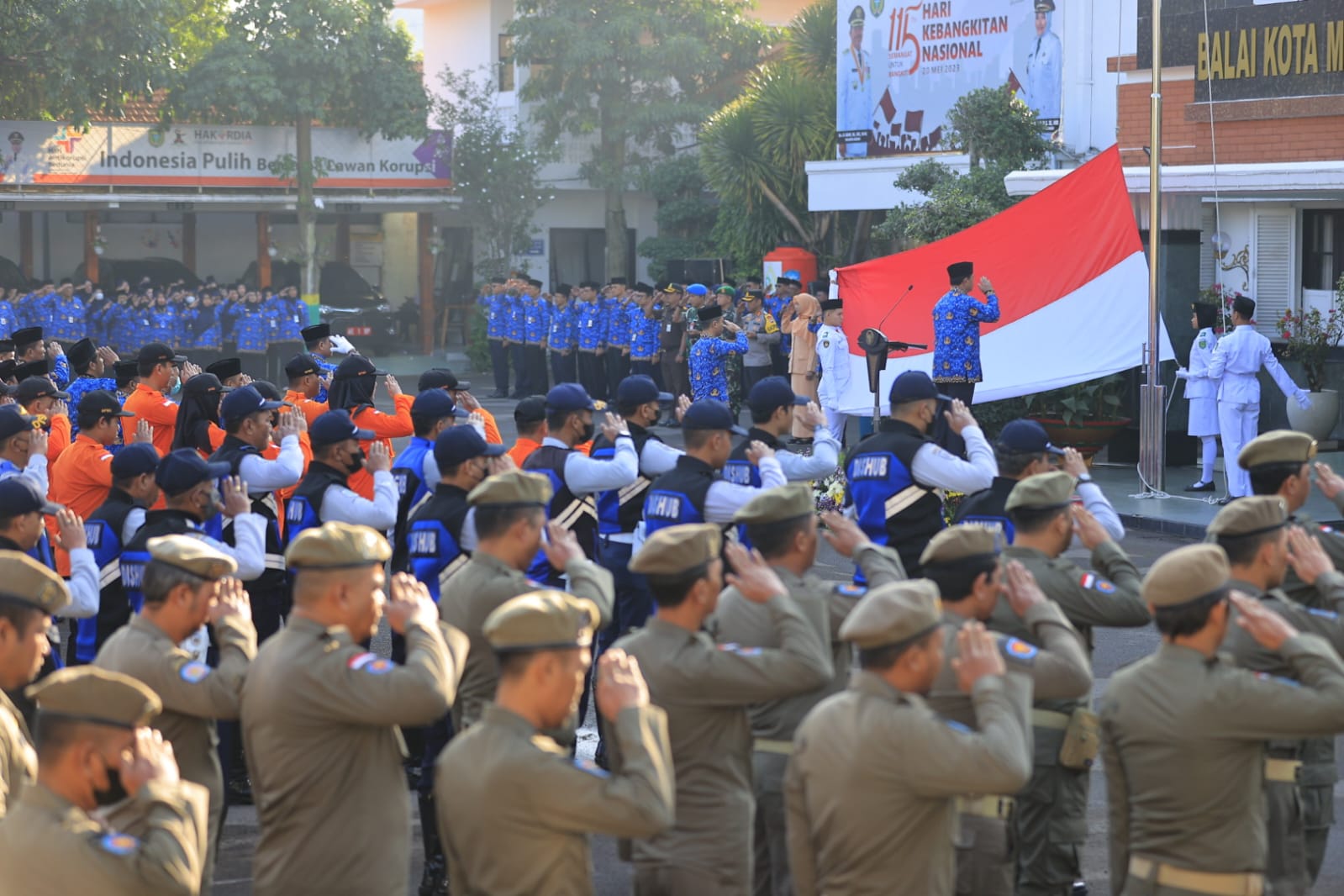Foto 3 dari 11: Peringatan Harkitnas ke-115, Wali Kota: Ini Momentum Bangkit Setelah Covid